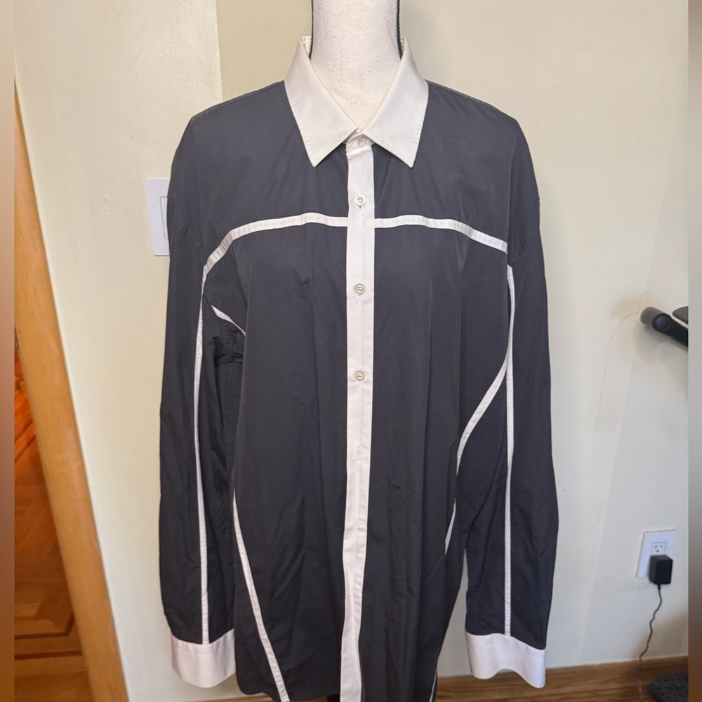 Cartigiani Italy 100% cotton men’s button down shirt Sz 62 USA XXl. - Picture 6 of 16